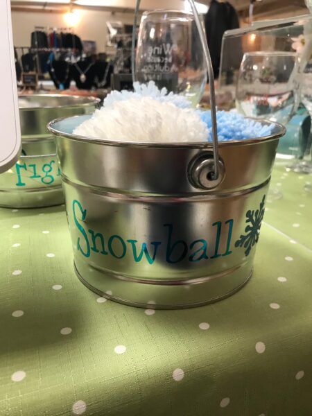 Indoor Snowball Fight Bucket & "Snowballs"