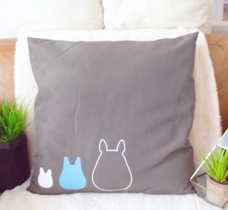 Totoro Pillow - Gray Directly